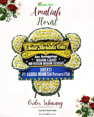 Papan Bunga Duka di Gereja Gke Sion Palangkaraya