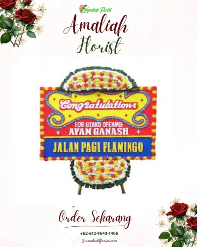 Bunga Papan Congratulation di Gereja Gke Sion Palangkaraya